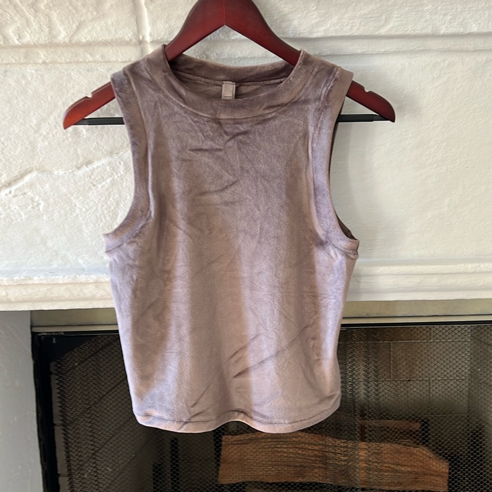Skims Velour Crew Neck Tank